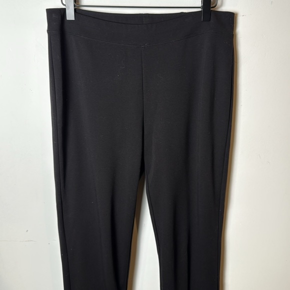 Eileen Fisher Women’s Black Stretchy Viscose Nylon Spandex Pull-on Slim Pants S - Picture 4 of 9